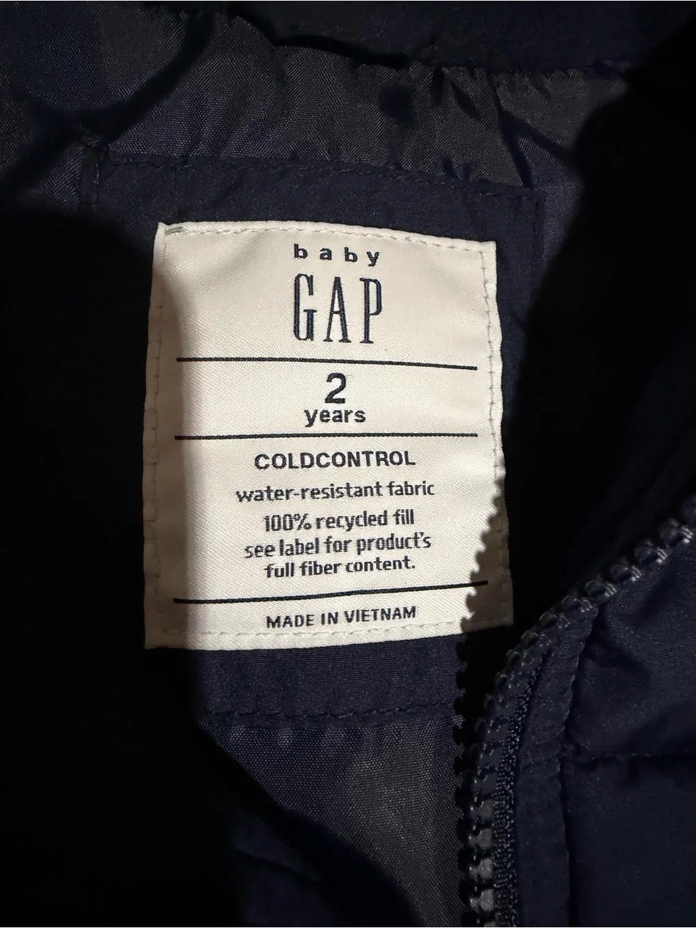 GAP Kids Quilted Puffer Vest - Navy Blue